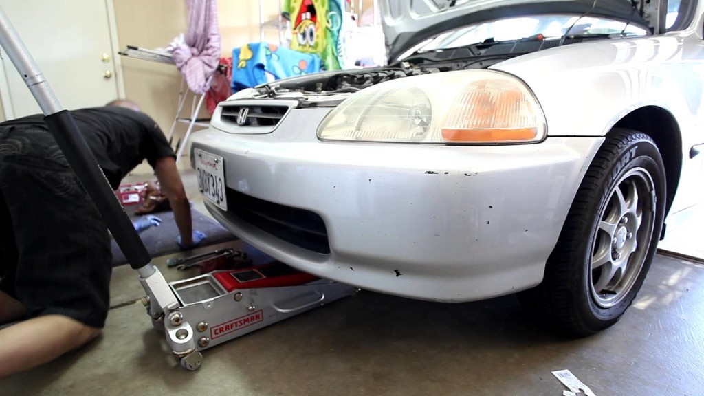 oil change on honda civic from pops auto electric 